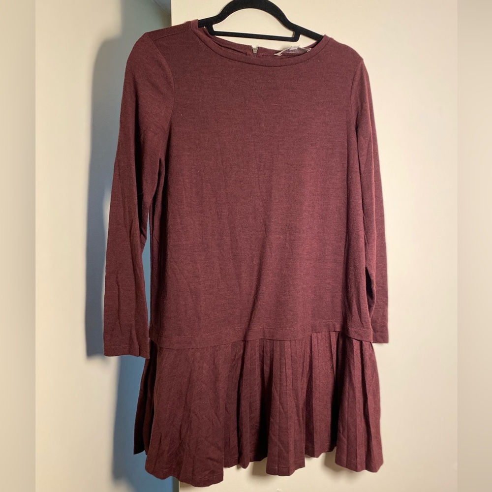 Loft burgundy tunic/dress